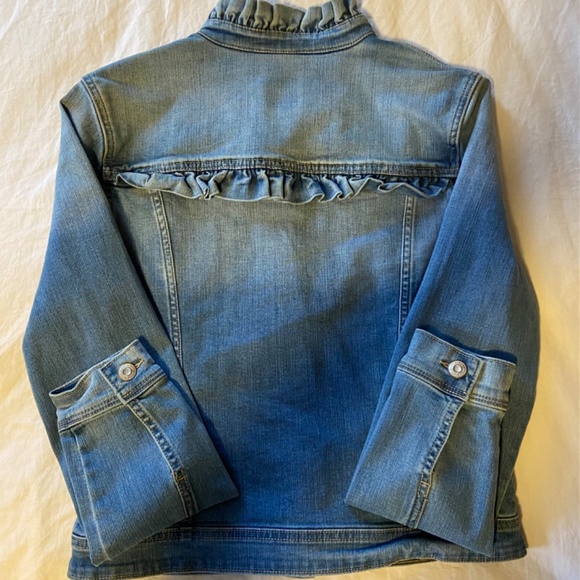 Kenzie Jeans Denim Ruffle Jacket - Picture 3 of 9